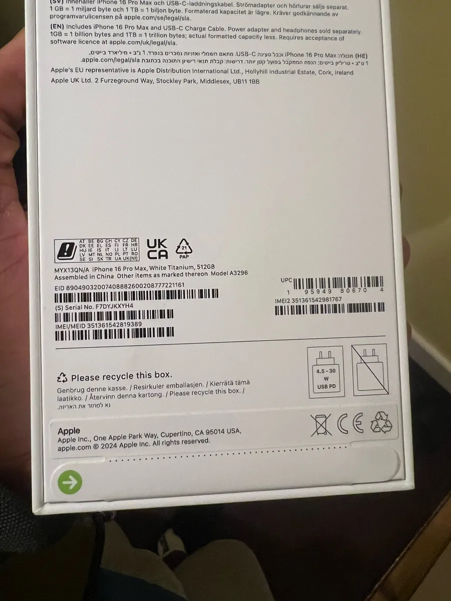 iPhone 16 Pro Max – 512GB – Brand New, Sealed - Image 4