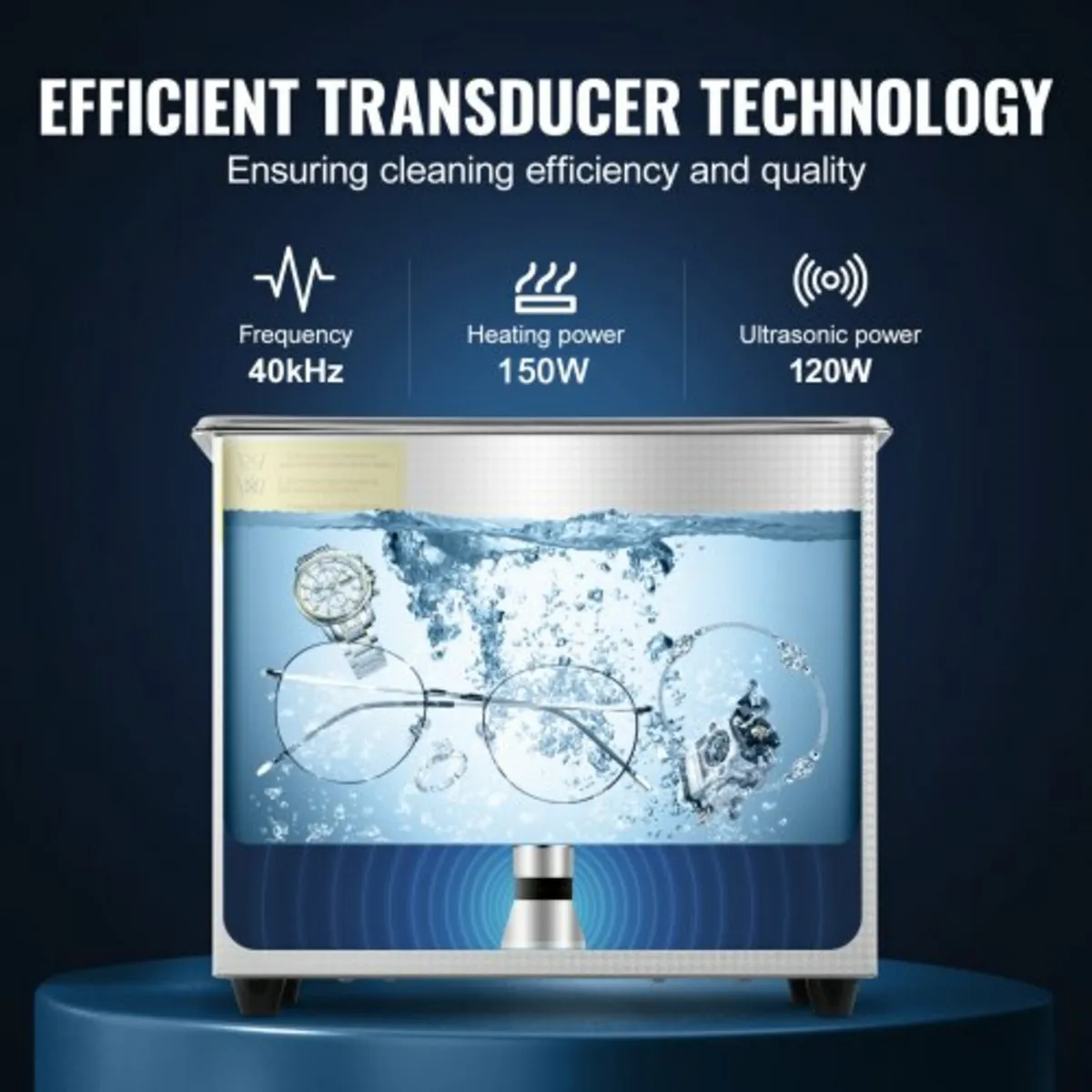 Professional Ultrasonic Cleaner, 2.85 L Ultrasonic - Image 3