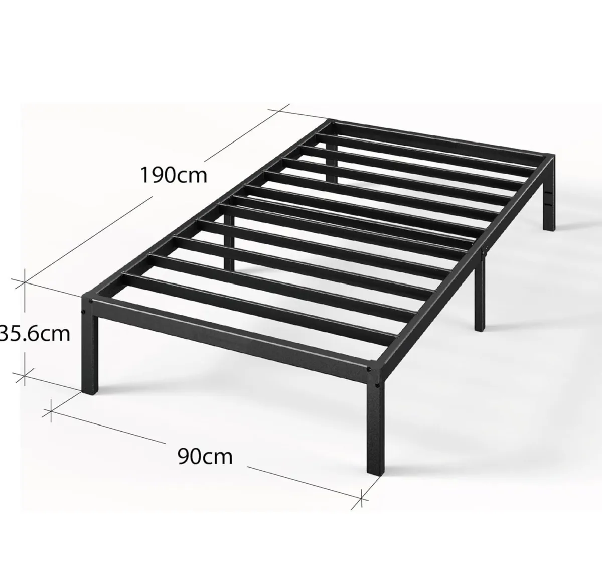 Single Bed frame - Bed 90 x 190 cm - 36cm Height - Image 3