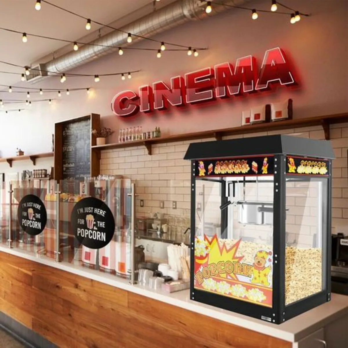 Popcorn machine Commercial - 5 kg/h - with 1 kettl - Image 3