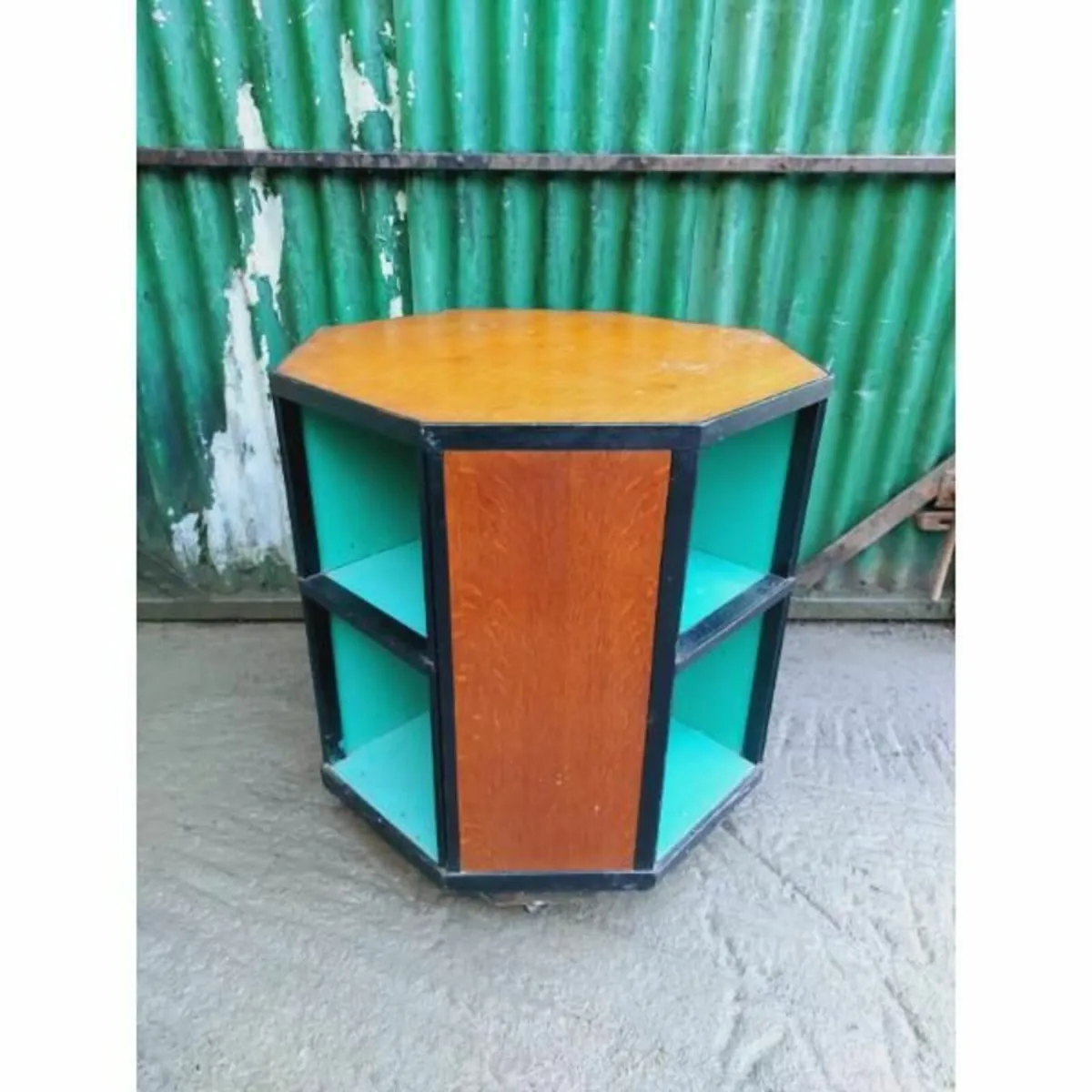 Mid Century Octagonal Side Table/Bookcase – KAS350 - Image 1