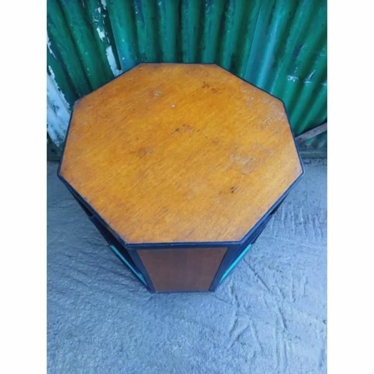 Mid Century Octagonal Side Table/Bookcase – KAS350 - Image 3