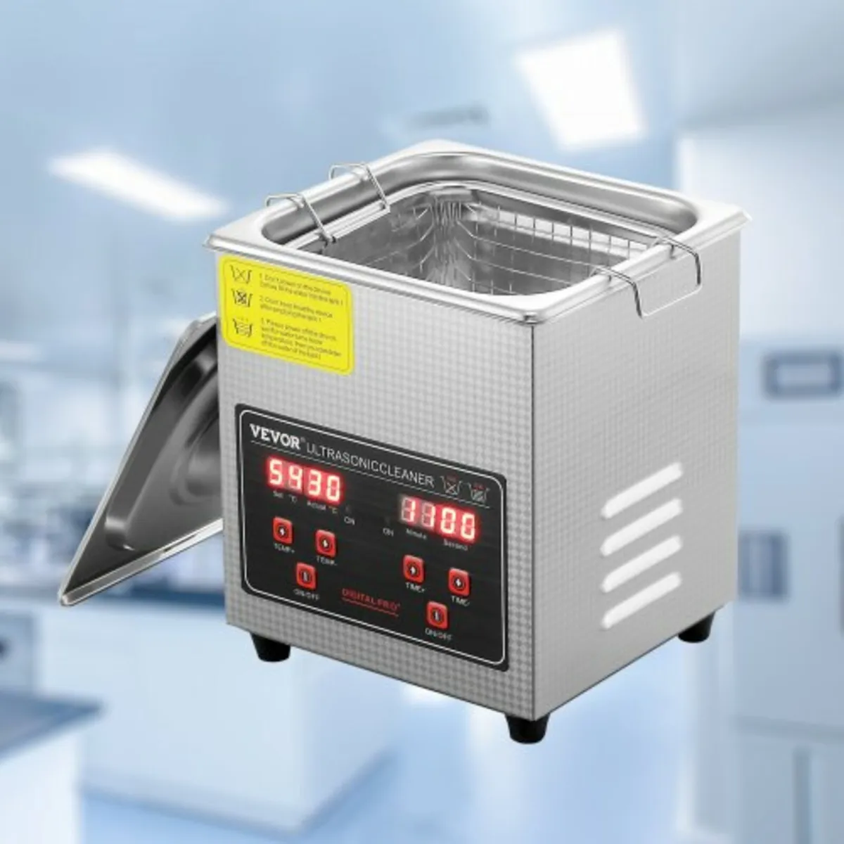 Ultrasonic Cleaner with Digital Timer & Heater, Pr - Image 4