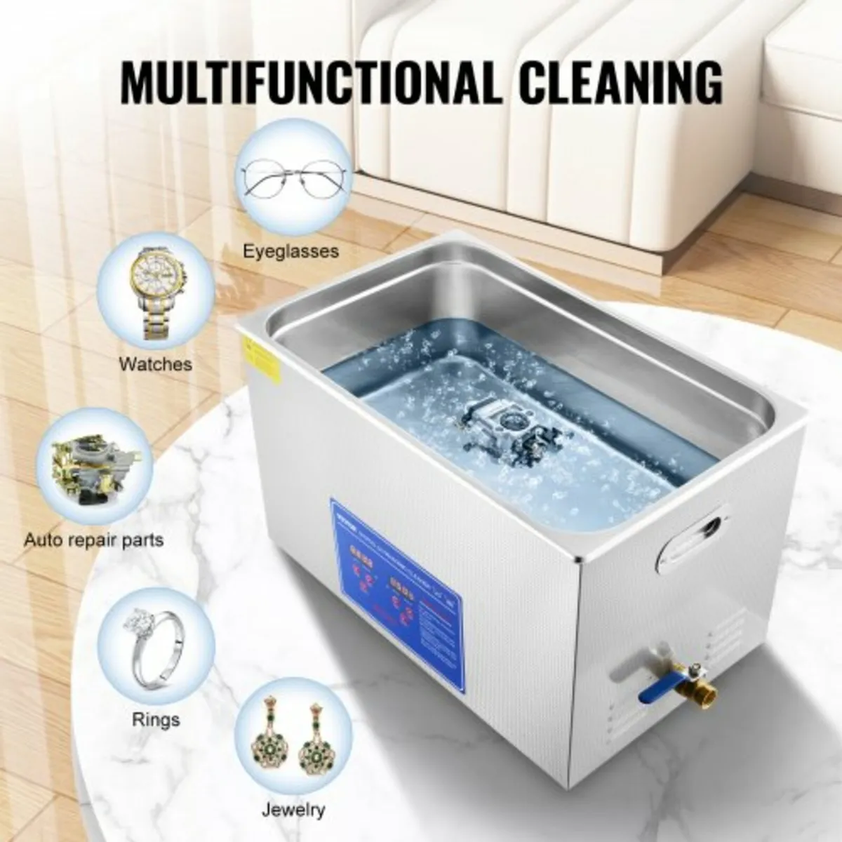 Professional Ultrasonic Cleaner, 27.2 L Ultrasonic - Image 2
