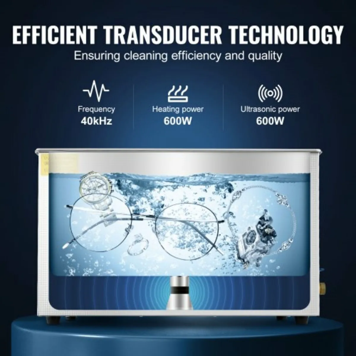 Professional Ultrasonic Cleaner, 27.2 L Ultrasonic - Image 3
