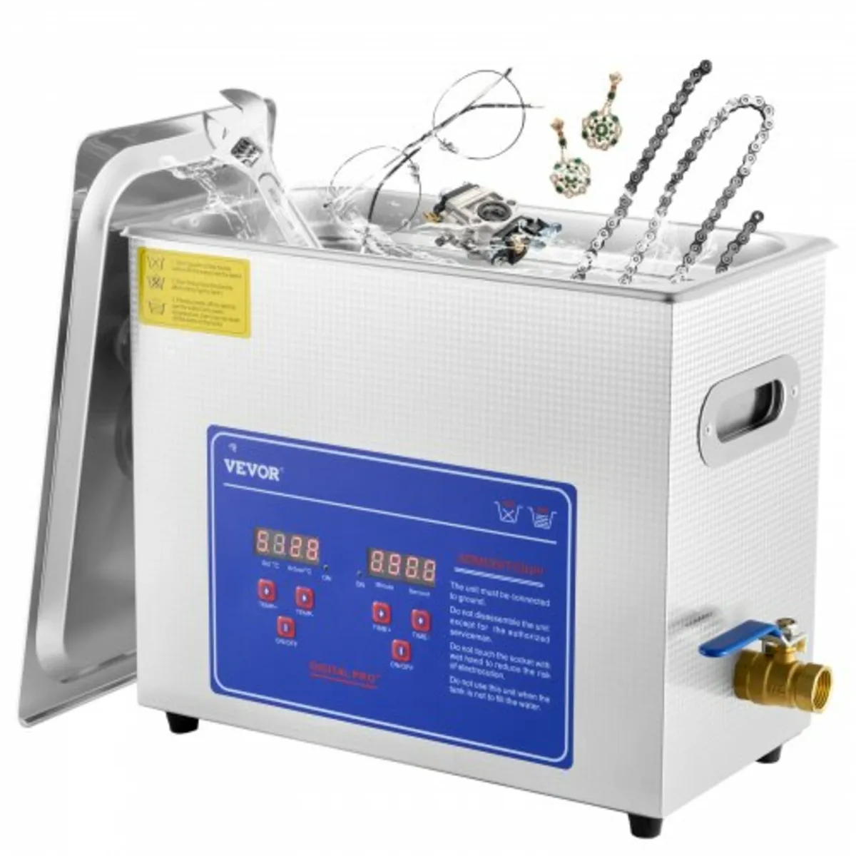 Ultrasonic Cleaner, 6 L Ultrasonic Jewelry Cleaner - Image 1