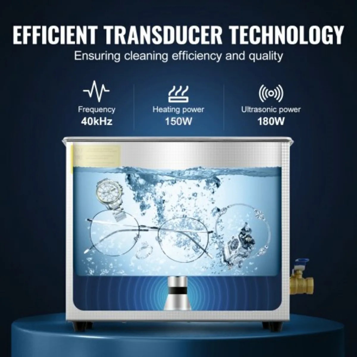 Ultrasonic Cleaner, 6 L Ultrasonic Jewelry Cleaner - Image 3