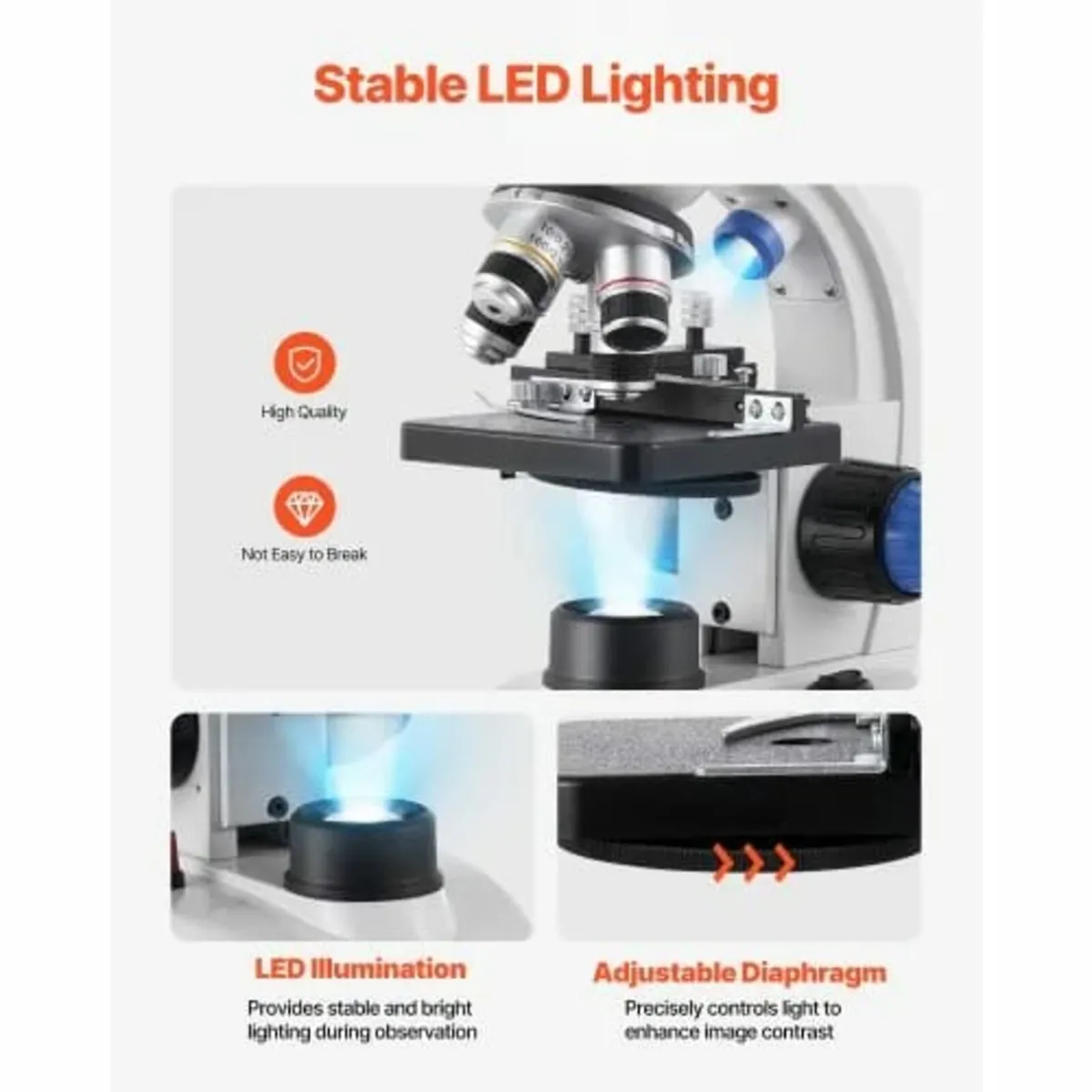 Trinocular Microscope for Adult, Professional Comp - Image 4