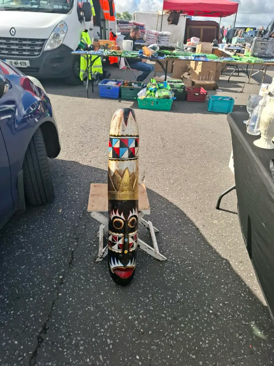 Decorative tall african mask
