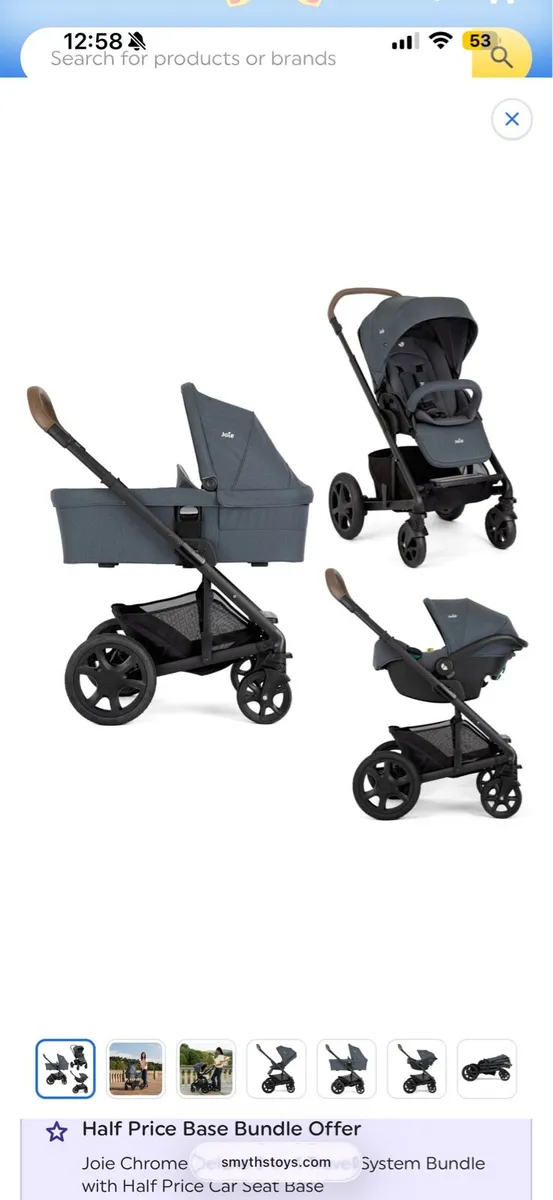 Joie stroller 3 in 1