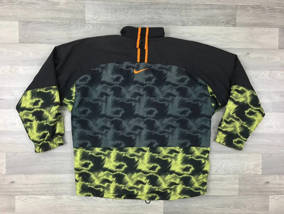 Vintage 90s Nike Psychedelic Windbreaker Jacket M - Image 3