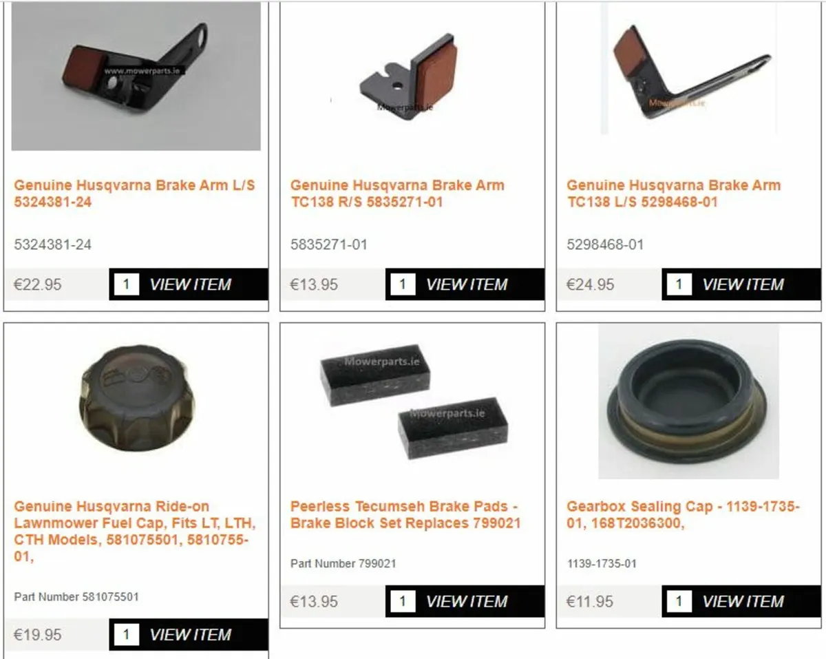 Husqvarna Craftsman Jonsered Partner Spare Parts - Image 4