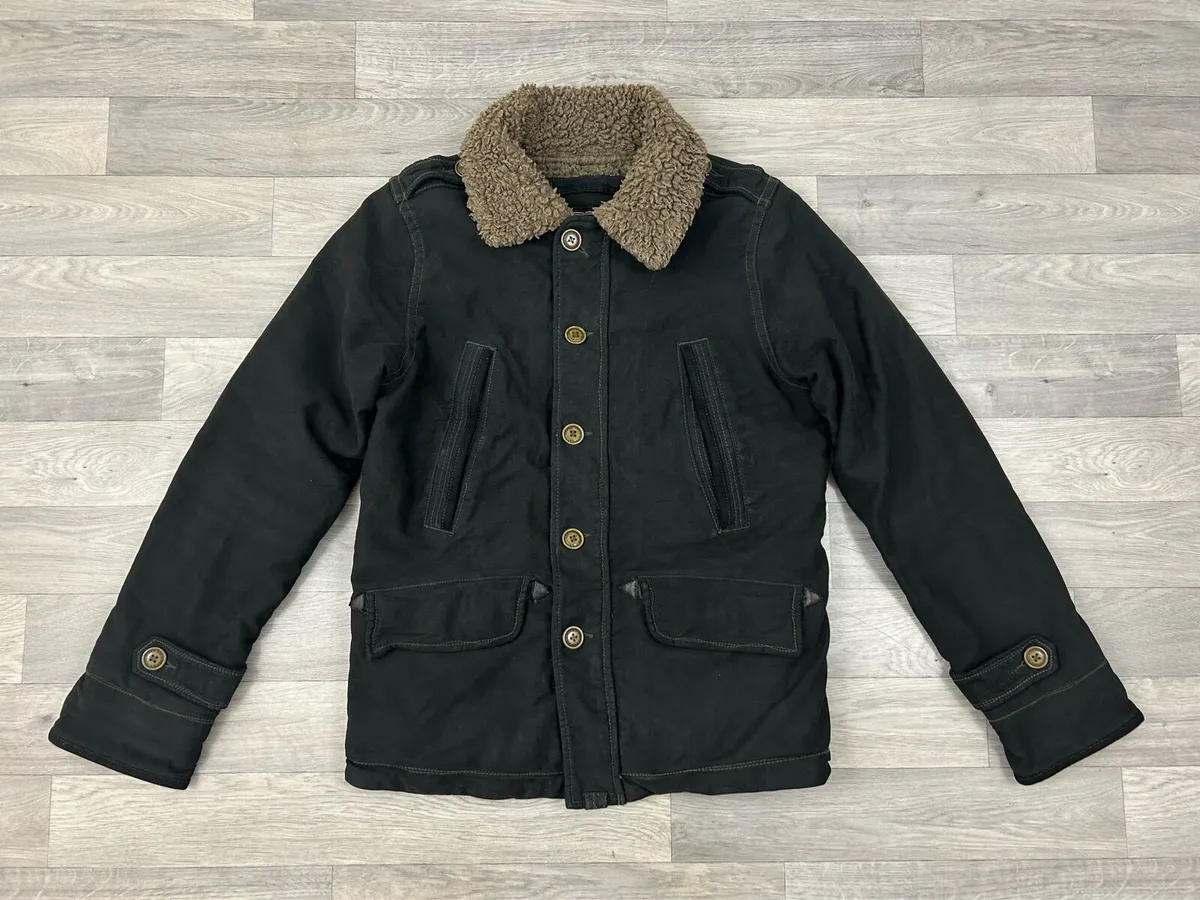Vintage Abercrombie & Fitch Sherpa Fleece Jacket - Image 1