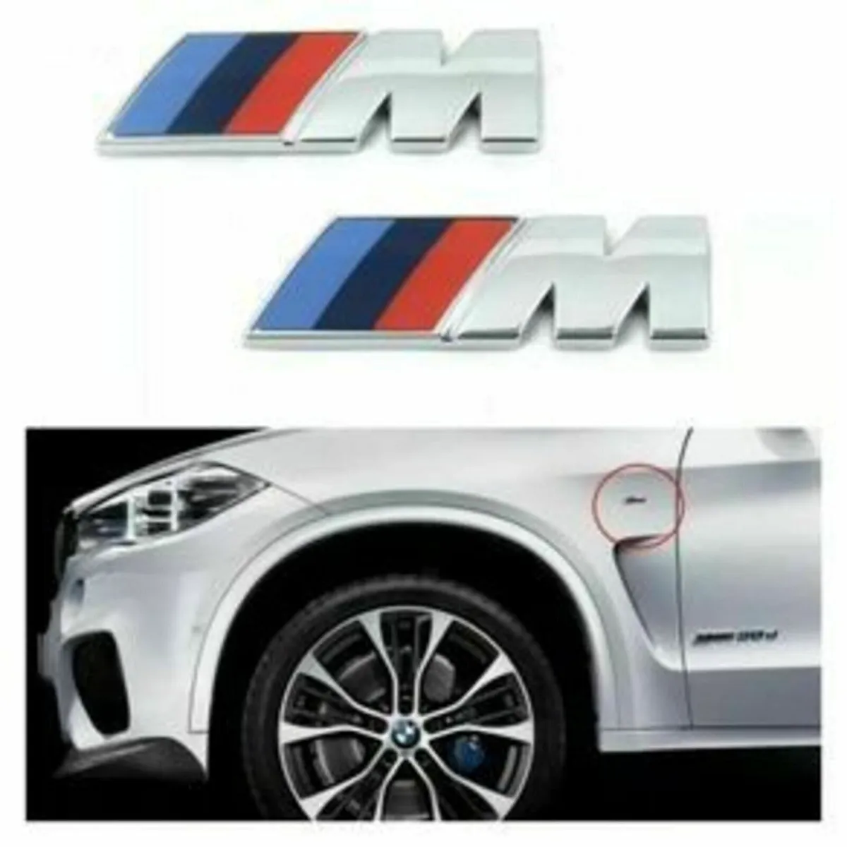 2 x BMW M Sport small wing badges - FREE POST - Image 1