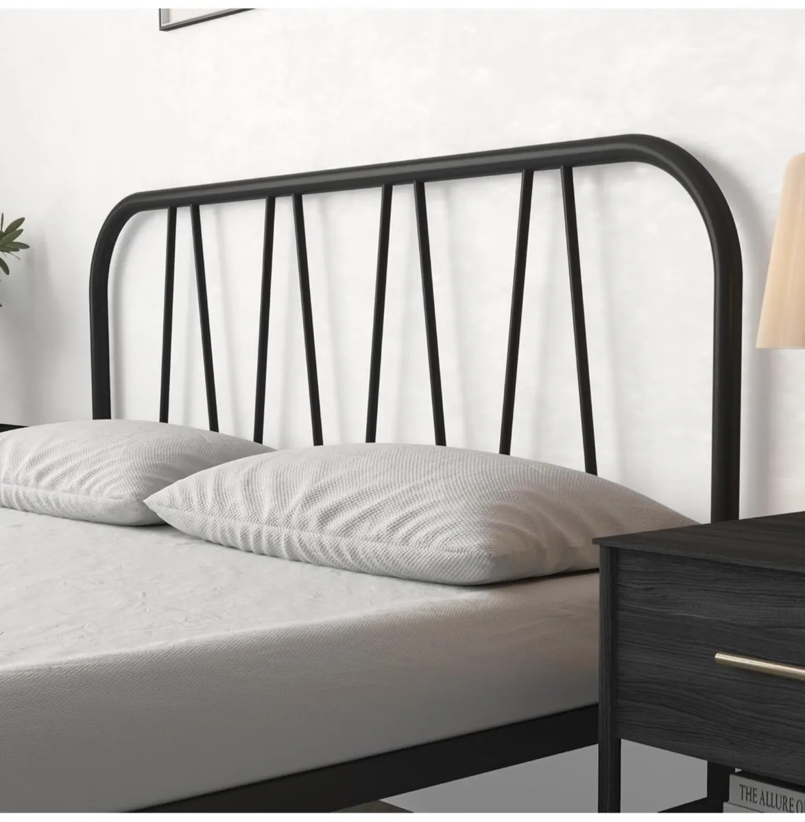 Single Bed Frame, Solid Metal Bed Frame - Image 4