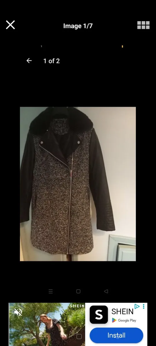 Ladies new look coat size 8