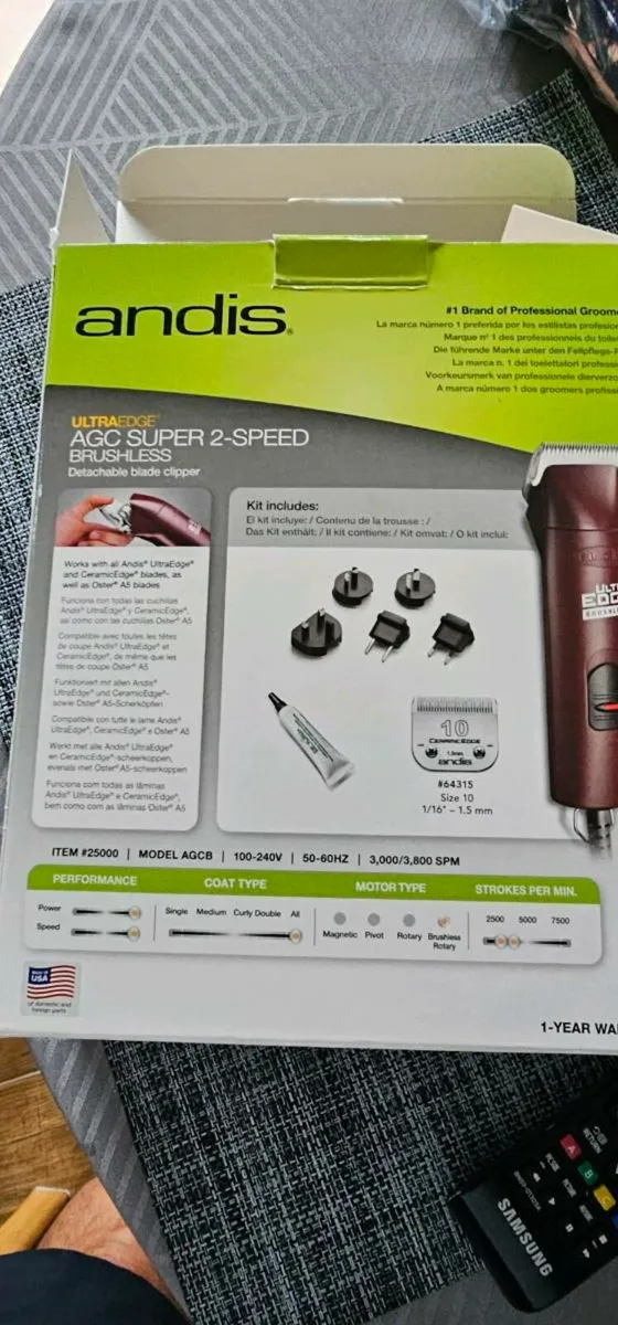 Andis UltraEdge Super 2-Speed Brushless Clipper - Image 4