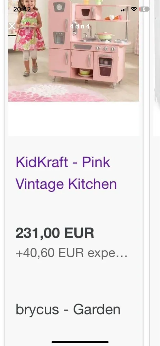 Wooden play kitchen - Image 4