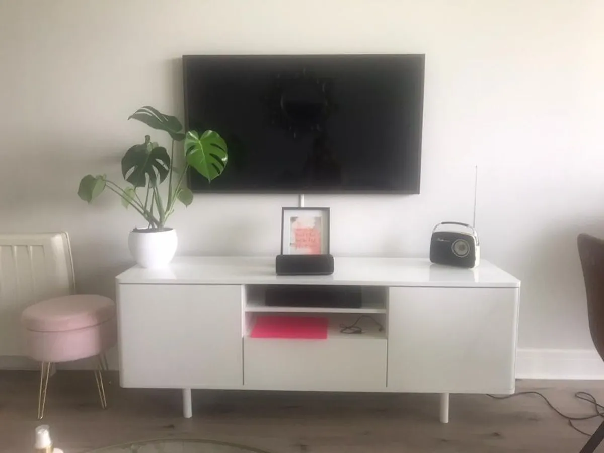 TV Unit-White Gloss-Ikea