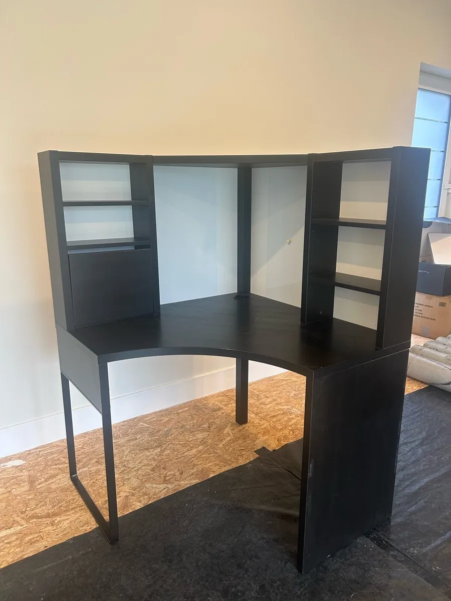 Black Study Desk - Image 1