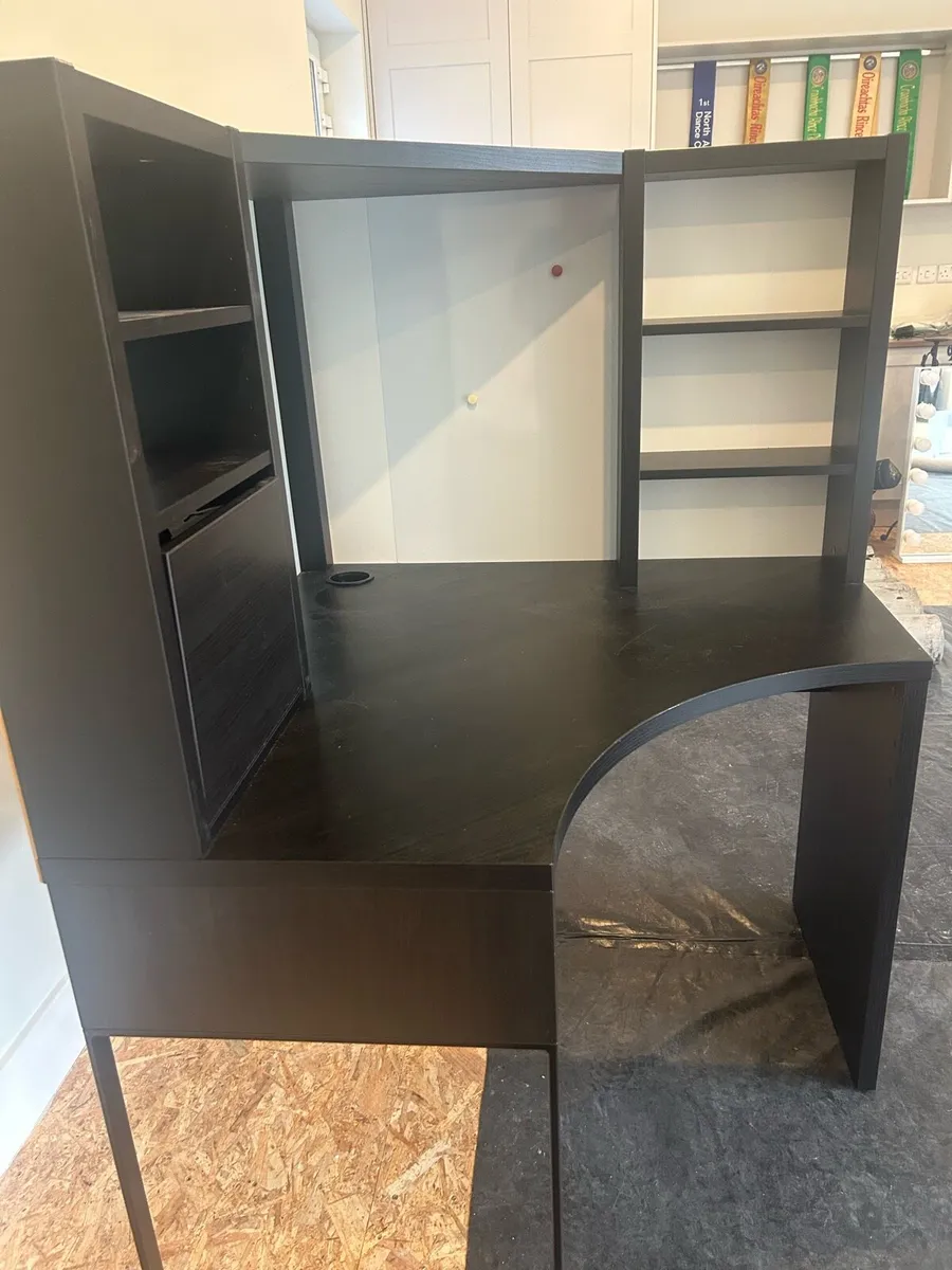 Black Study Desk - Image 2