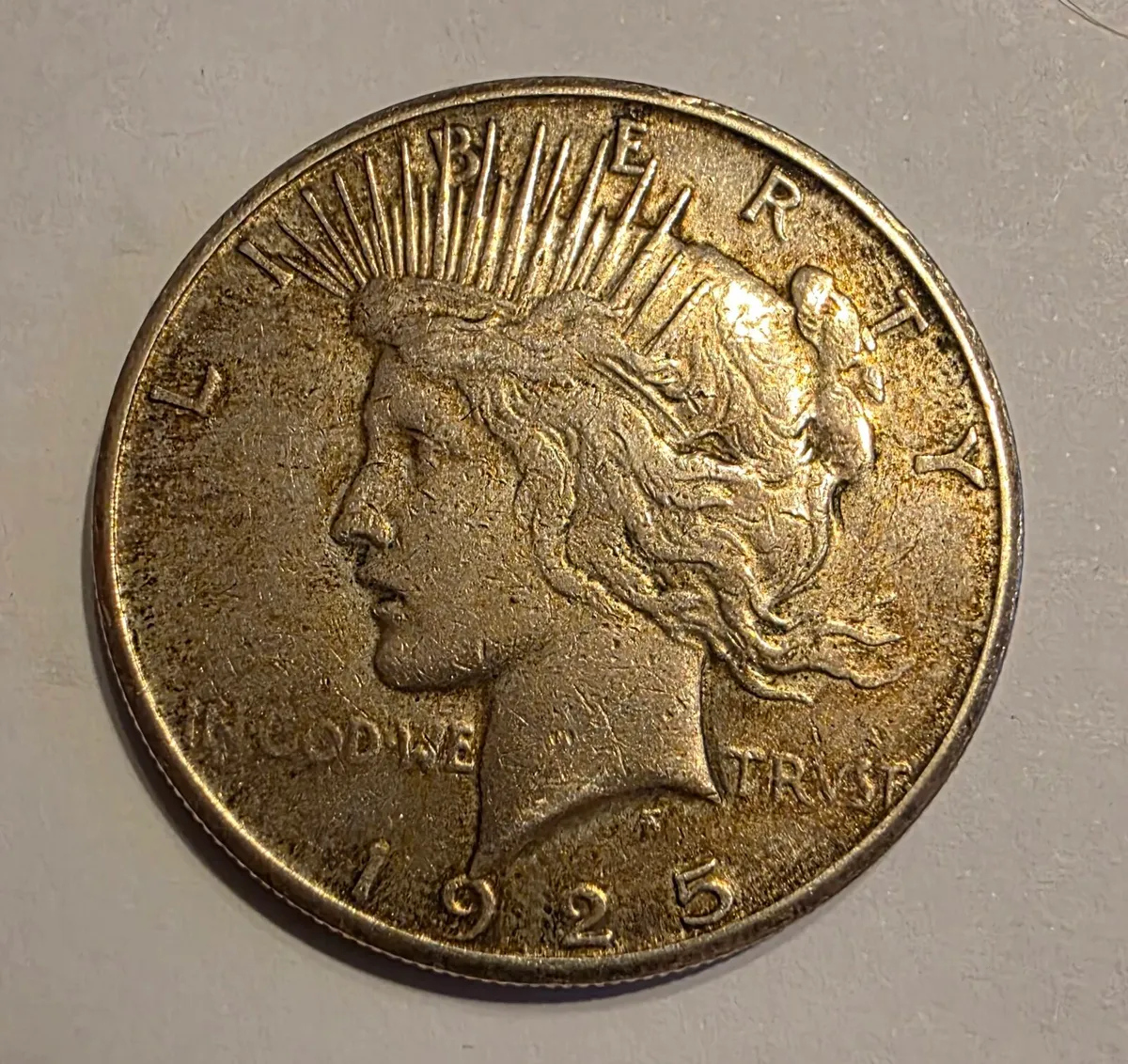 1925 silver peace dollar - Image 1