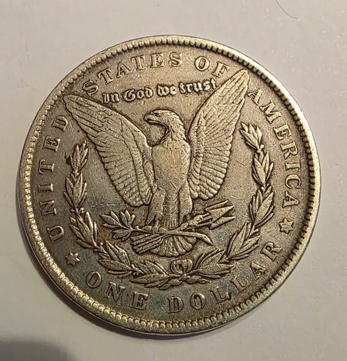 1890 silver morgan dollar coin - Image 2