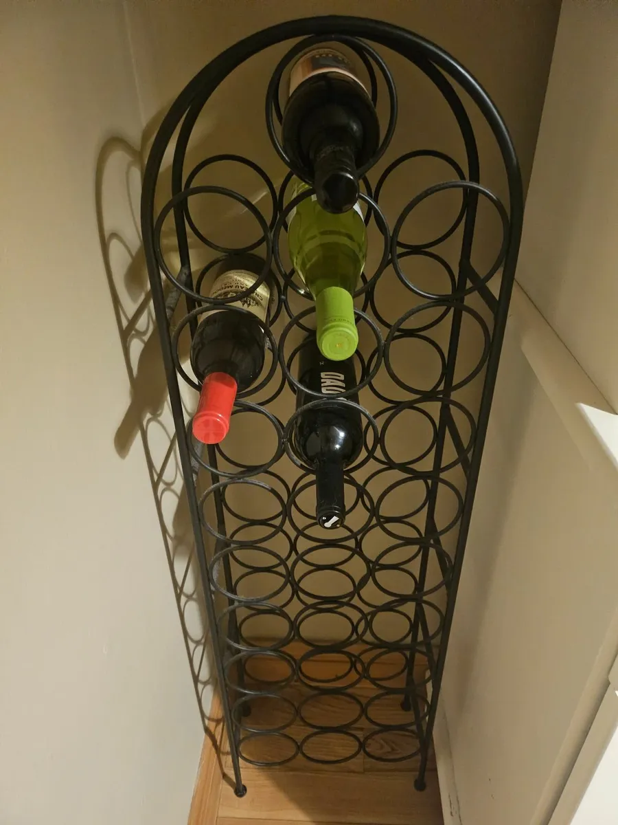 Large Iron Wine Rack