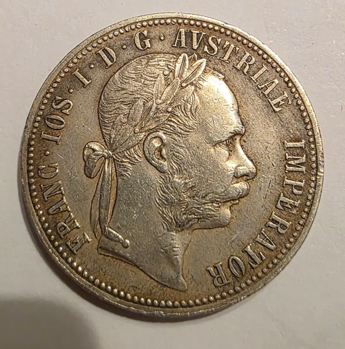 1882 austria Empire floren coin - Image 1