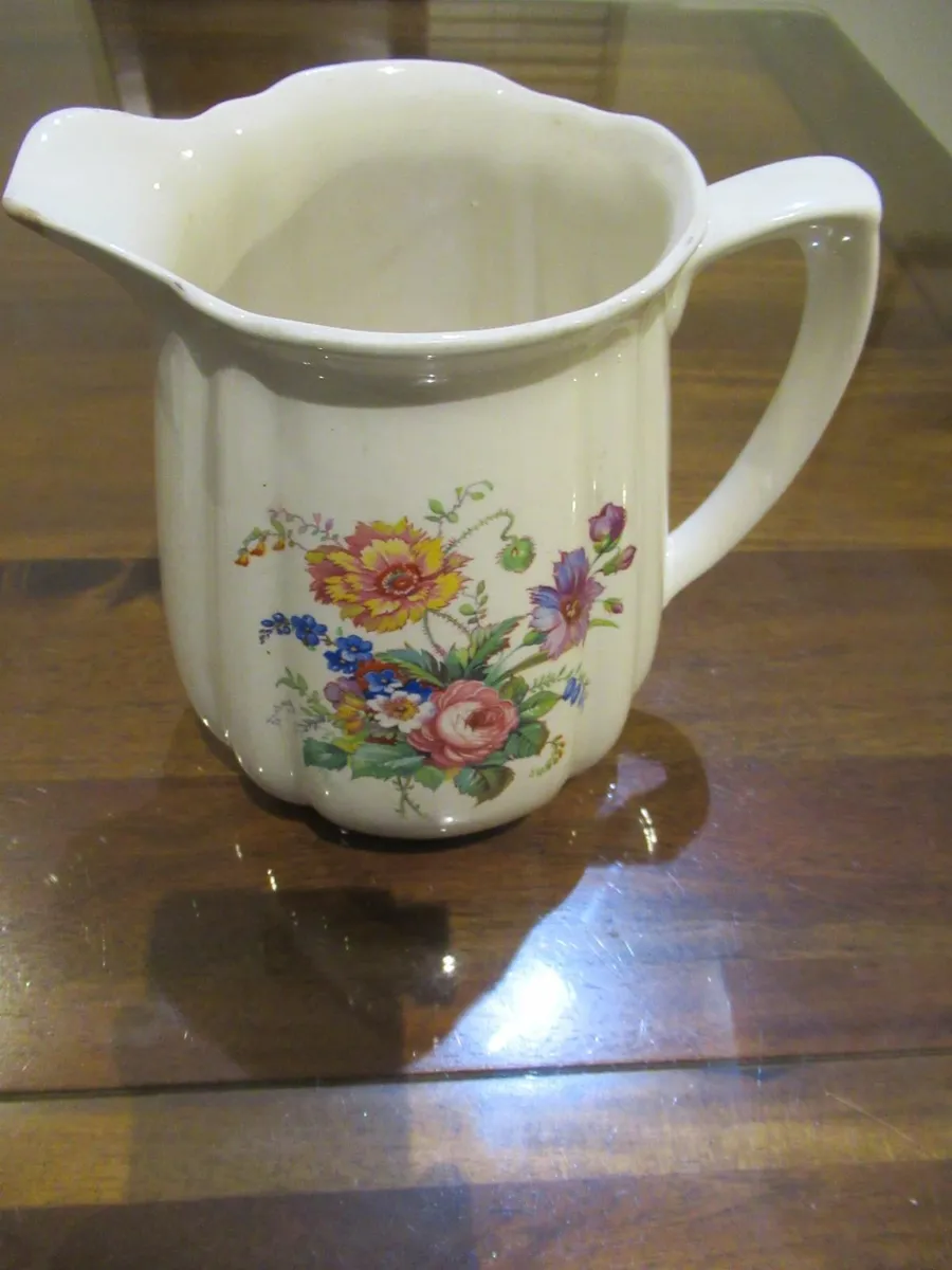 antique vintage arklow jug brass cottage copper - Image 2
