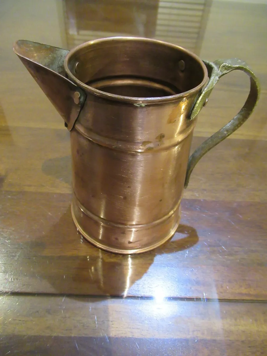 antique vintage arklow jug brass cottage copper - Image 4