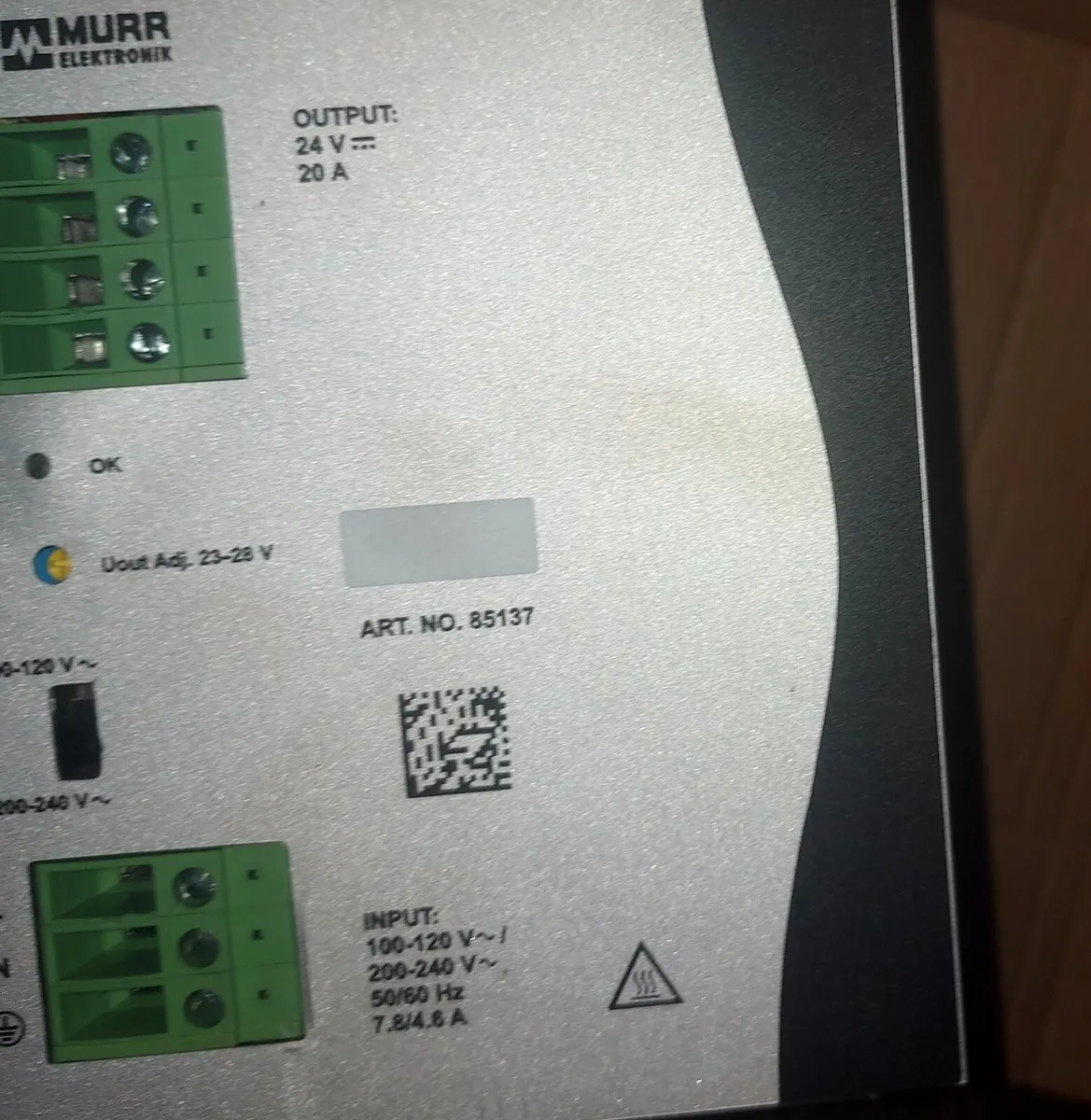 Murrelektronik 85137 Eco-Rail-2 DIN PSU 24V DC 20A - Image 4
