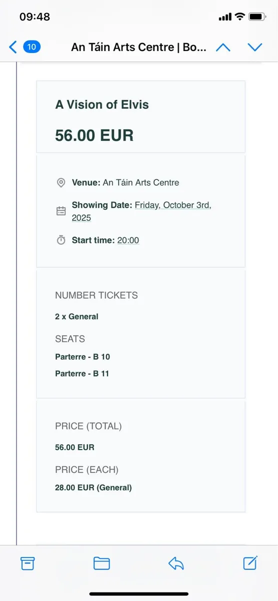 Elvis Tribute - 2 tickets - Dundalk Fri 03/10 - Image 2