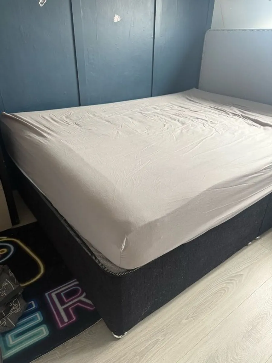 double bed divan base and mattress