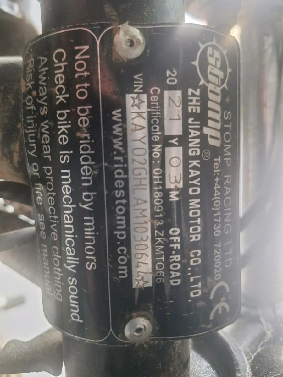 Stomp 110cc dirt bike - Image 2