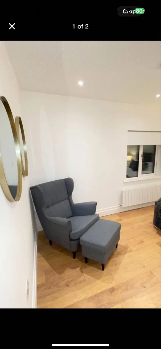 IKEA- Strandmon Wing Chair with footstool - Image 1