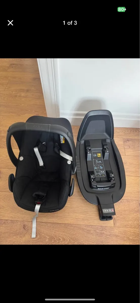 Joolz Car seat and Isofix - Image 1