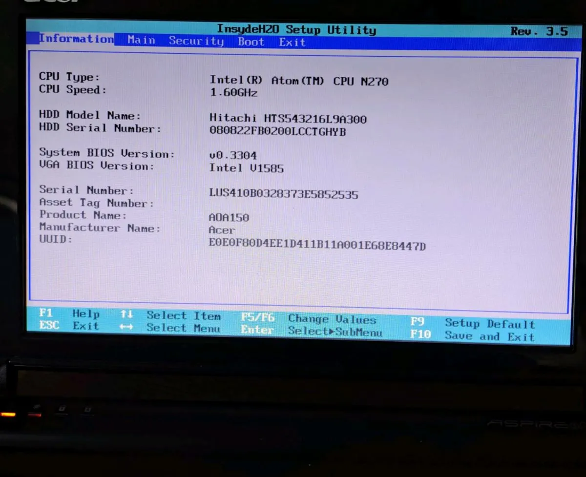 Acer Aspire One ZG5 - Image 3