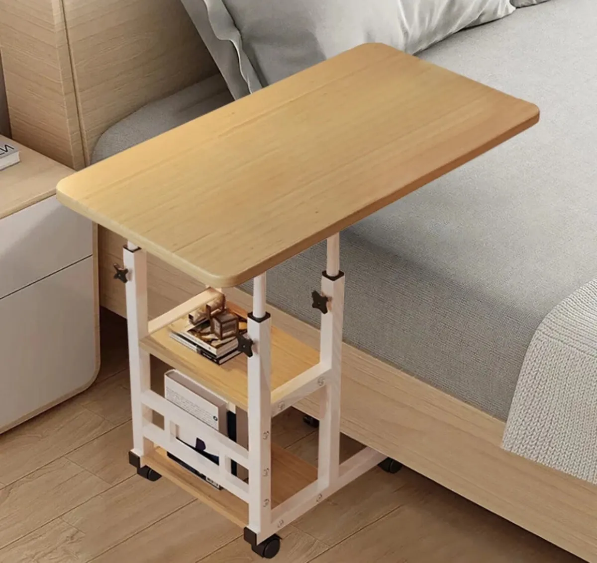 NEW Height Adjustable Over Bed Desk/Table - Image 2