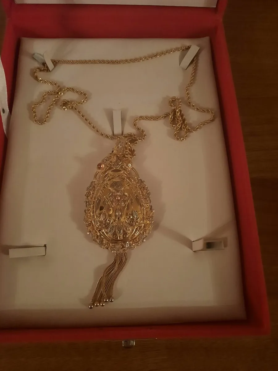 Gold pendant nicklace 21 carat weigh 34 grammes , - Image 4