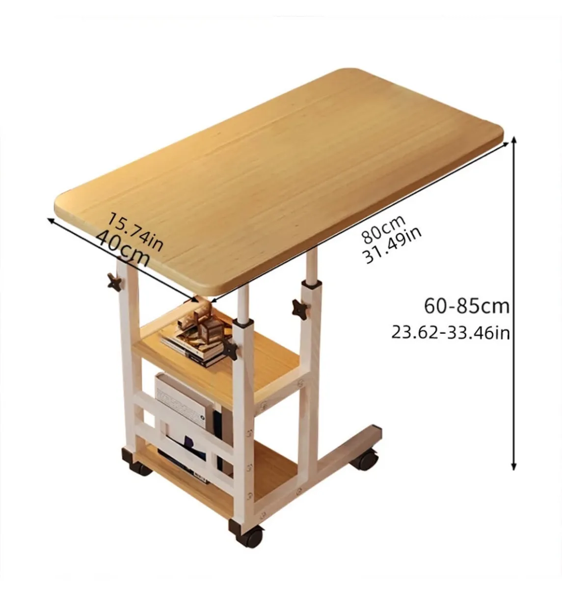NEW Over Bed Height Adjustable Desk / Table - Image 2