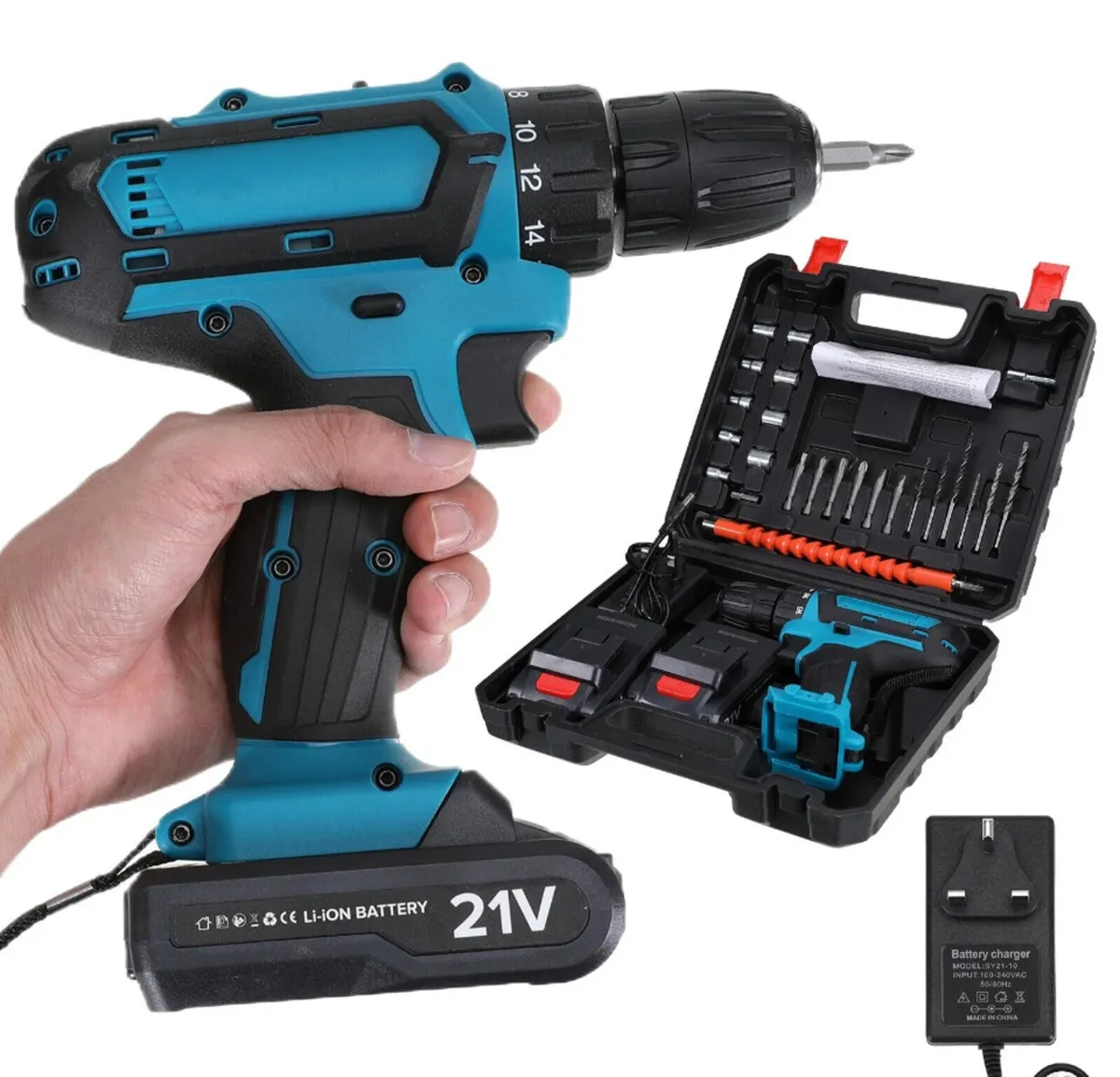 NEW 21V Cordless Drill Combi Screwdriver - Image 1
