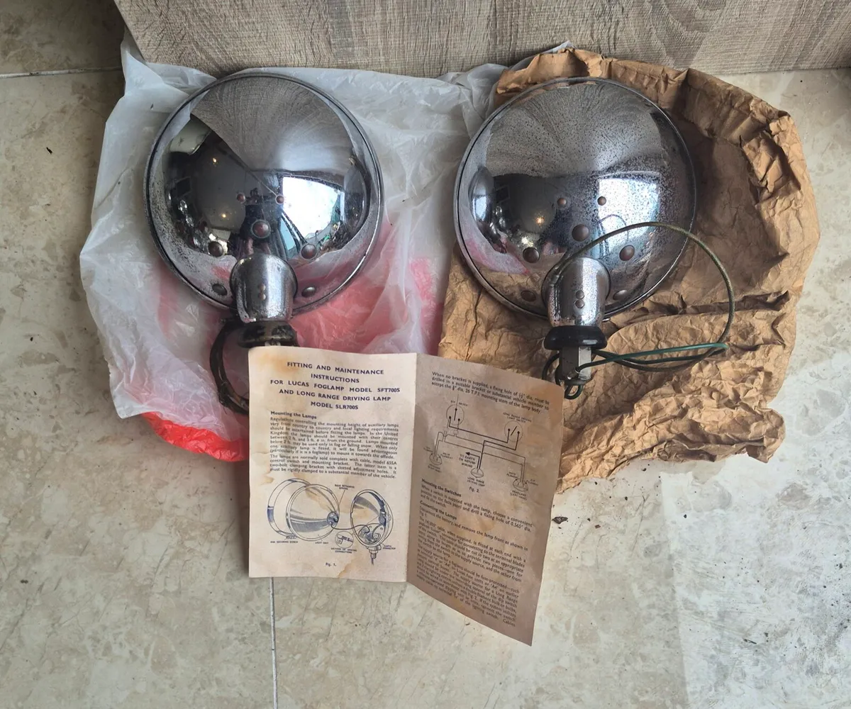 VINTAGE 2 LUCAS FOG LAMPS GOOD CONDITION 
DUBLIN15 - Image 2