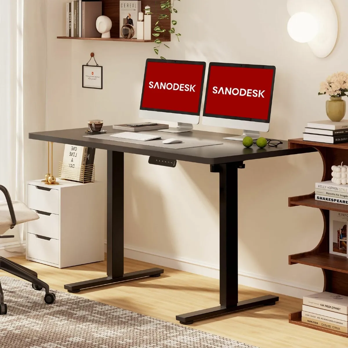 120 x 60cm Electric Standing Desk Height Adjustabl - Image 2