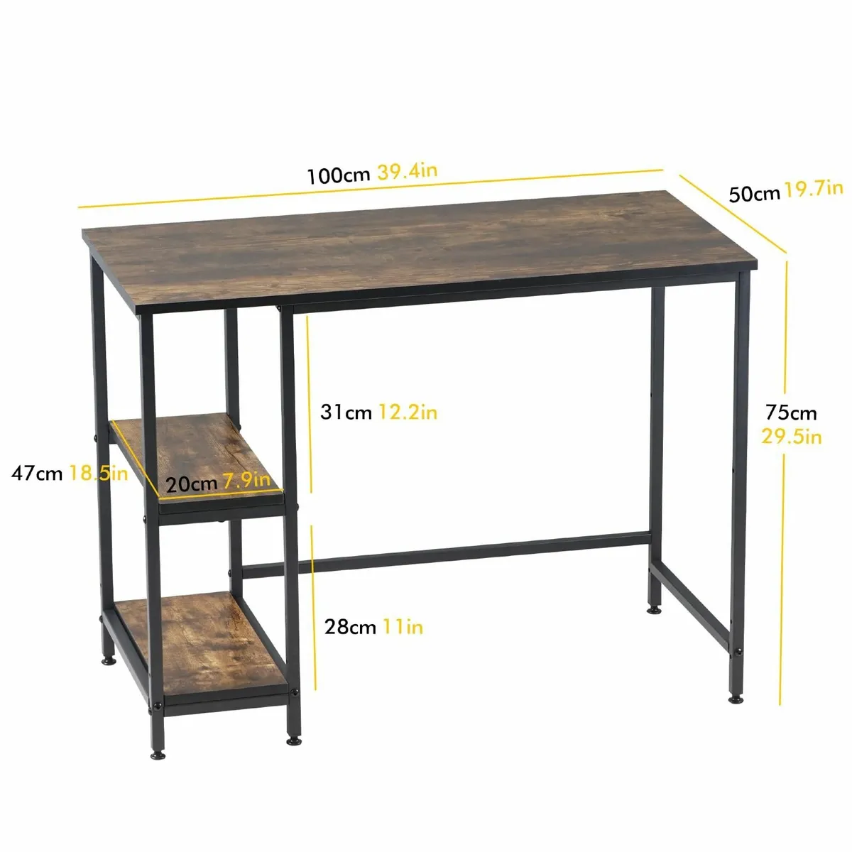 .100cm computer home office desk study table writi - Image 3