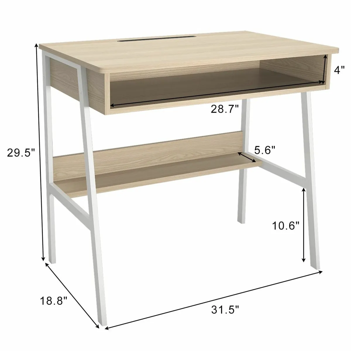 Computer Desk Small Office Desks Gaming 80 cm Stud - Image 3