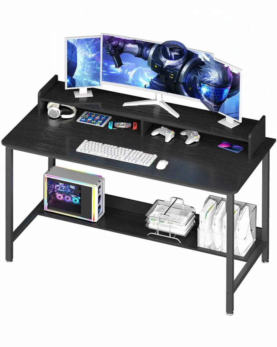 Computer Desk Storage 80x45cm Gaming Monitor Stand - Image 1