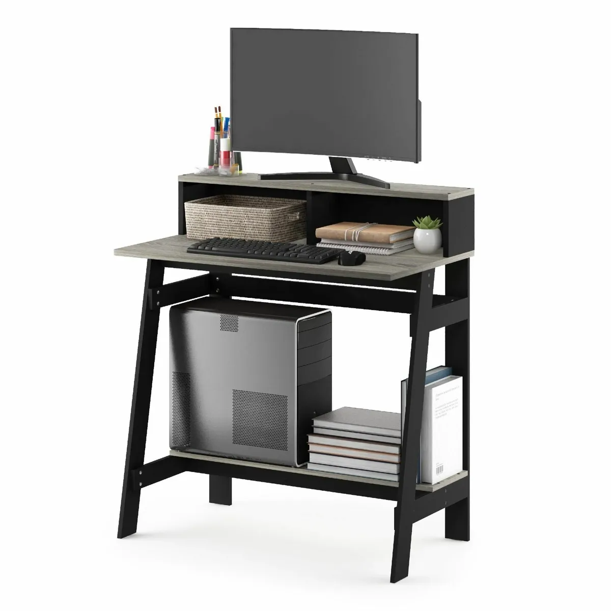 Simplistic A Frame Computer Desk Study Writing Bla - Image 4