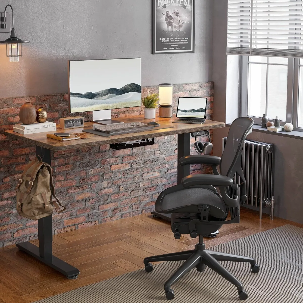Height Adjustable Electric Standing Desk - 100x60 - Image 2