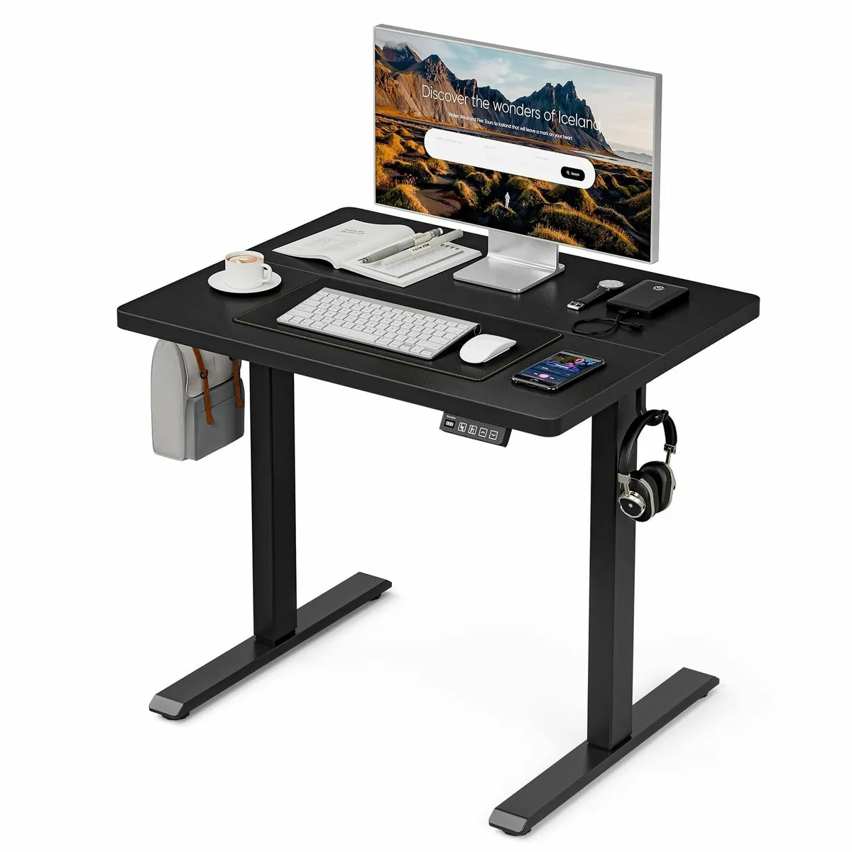 Height Adjustable Electric Standing Desk 80 x 60 c - Image 1